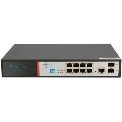Switch réseau géré Extralink EX.8222 - 8 ports PoE - Gigabit L2/L4 Switch réseau géré Extralink EX.8222 - 8 ports PoE - Gigabit L2/L4