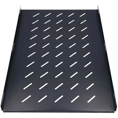 Extralink Rack Shelf - Passar för 19-tums skåp, Svart, 750mm Dybde Extralink Rack Shelf - Passar för 19-tums skåp, Svart, 750mm Dybde