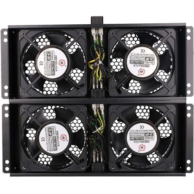Extralink Modell - 4-Wege Lüftereinheit mit 2m EU-Stecker - Kühllüfter Extralink Modell - 4-Wege Lüftereinheit mit 2m EU-Stecker - Kühllüfter
