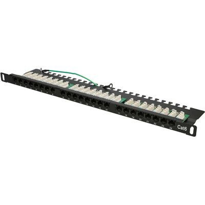 Extralink EX.9663 Patch Panel - 24 Ports, Cat6 UTP, 0,5U, Rackmount Extralink EX.9663 Patch Panel - 24 Ports, Cat6 UTP, 0,5U, Rackmount