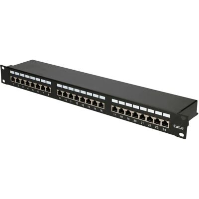 Extralink EX.9830 Panneau de patch - 24 ports - Noir - 1U - Publicité Extralink EX.9830 Panneau de patch - 24 ports - Noir - 1U - Publicité