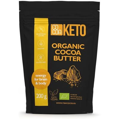 Organiczne bezglutenowe masło kakaowe - 200 g Organiczne bezglutenowe masło kakaowe - 200 g