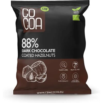 Cocoa Orzechy Włoskiego Dla 88% Bio - Czekolada z Orzechami Laskowymi Cocoa Orzechy Włoskiego Dla 88% Bio - Czekolada z Orzechami Laskowymi
