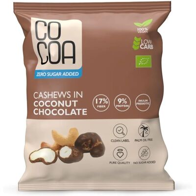 Bio orzechy nerkowca z czekoladą i kokosem - 70 g Bio orzechy nerkowca z czekoladą i kokosem - 70 g
