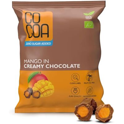 Wegańska organiczna czekolada z mango i suszonym mango Wegańska organiczna czekolada z mango i suszonym mango