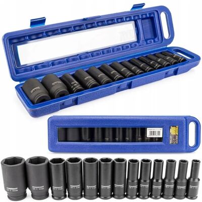 Ensemble d'Impact POWERMAT - 13 Pièces 10-32mm 1/2" - Publicité Ensemble d'Impact POWERMAT - 13 Pièces 10-32mm 1/2" - Publicité