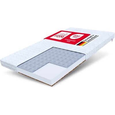 FDM Baby Comfort Schaumstoffmatratze - 80x180cm - Natürliche Kokos & Buchweizen FDM Baby Comfort Schaumstoffmatratze - 80x180cm - Natürliche Kokos & Buchweizen