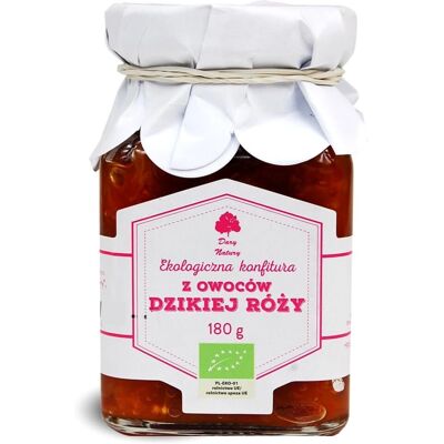 Prezenty Natury Ekologiczna dżem z dzikiej róży 180 g Prezenty Natury Ekologiczna dżem z dzikiej róży 180 g