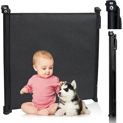 Barrière de Sécurité Lionelo Noire - Réglable, Résistante aux UV, Intérieur/Extérieur Barrière de Sécurité Lionelo Noire - Réglable, Résistante aux UV, Intérieur/Extérieur