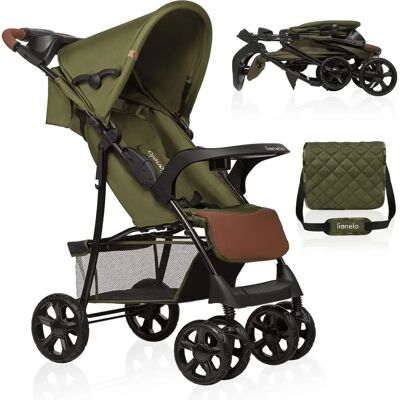 Passeggino Leggero Pieghevole Lionelo Emma Plus - Cintura di Sicurezza a 5 Punti, Schienale Regolabile Passeggino Leggero Pieghevole Lionelo Emma Plus - Cintura di Sicurezza a 5 Punti, Schienale Regolabile