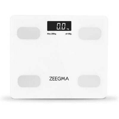 ZEEGMA Weiße Elektronische Personenwaage - Körperanalyse bis zu 17 Parameter ZEEGMA Weiße Elektronische Personenwaage - Körperanalyse bis zu 17 Parameter