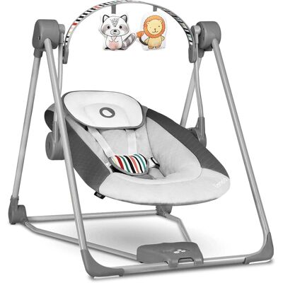 Lionelo Otto Baby-Schaukel - 5-Gang, Naturgeräusche, Reisetauglich Lionelo Otto Baby-Schaukel - 5-Gang, Naturgeräusche, Reisetauglich