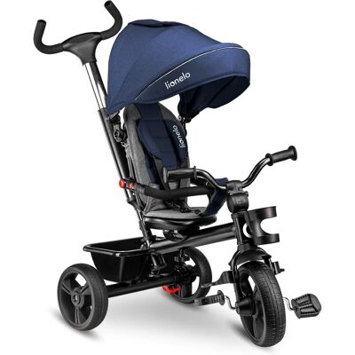Lionelo Haari - Reversible 2-in-1 Tricycle for Kids - Jeans Lionelo Haari - Reversible 2-in-1 Tricycle for Kids - Jeans