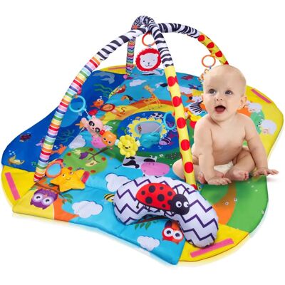 Tappetino da Gioco Lionelo Anika Plus - Sviluppo Sensoriale - 2-in-1 Tappetino da Gioco Lionelo Anika Plus - Sviluppo Sensoriale - 2-in-1