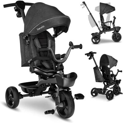 Lionelo Kori - Triciclo 2 en 1 para Niños - Gris Lionelo Kori - Triciclo 2 en 1 para Niños - Gris