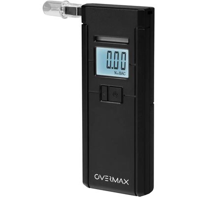 Alcoolímetro Overmax AD-05 - Capteur électrochimique, Compact, Réponse rapide - Publicité Alcoolímetro Overmax AD-05 - Capteur électrochimique, Compact, Réponse rapide - Publicité