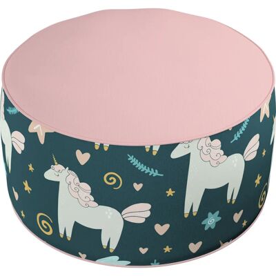 Tipi Coli Błękity i granaty - 50x25 cm - Puf - Pokój dziecięcy Tipi Coli Błękity i granaty - 50x25 cm - Puf - Pokój dziecięcy