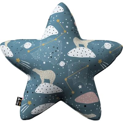 Lucky Star - Yellow Tipi Pillow - Niebieski i granatowy - Poduszka Lucky Star - Yellow Tipi Pillow - Niebieski i granatowy - Poduszka