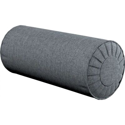 Generic - Poduszka wałek z zakładkami Ø20 x 50 cm - Grau - Pillow Generic - Poduszka wałek z zakładkami Ø20 x 50 cm - Grau - Pillow