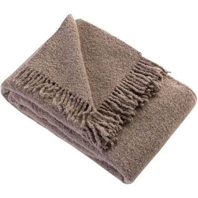Dekoria - Pled Boucle - naturalny Dekoria - Pled Boucle - naturalny