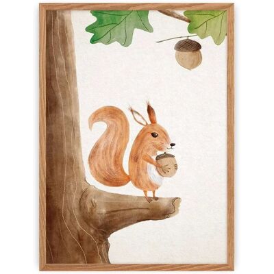 Forest Story Wiewiórka - 30x40cm Obraz dla dzieci Forest Story Wiewiórka - 30x40cm Obraz dla dzieci