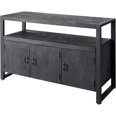 Dekoria Jox Schwarz - 136x46x91 cm Kommode Dekoria Jox Schwarz - 136x46x91 cm Kommode