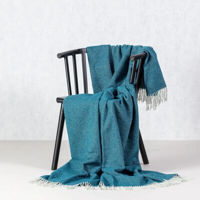 Dekoria - Merinos - marine - 140x200 cm - Blanket Dekoria - Merinos - marine - 140x200 cm - Blanket