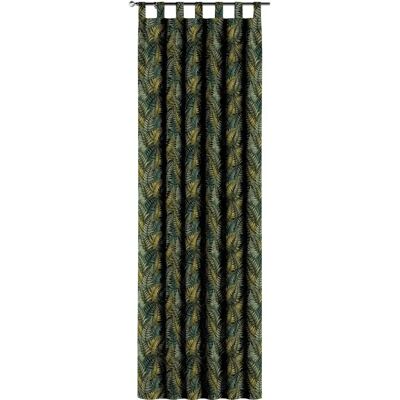 Dekoria Vorhang mit Gurten - Grüne Blätter - Größe: 130x100 cm - Vorhang Dekoria Vorhang mit Gurten - Grüne Blätter - Größe: 130x100 cm - Vorhang