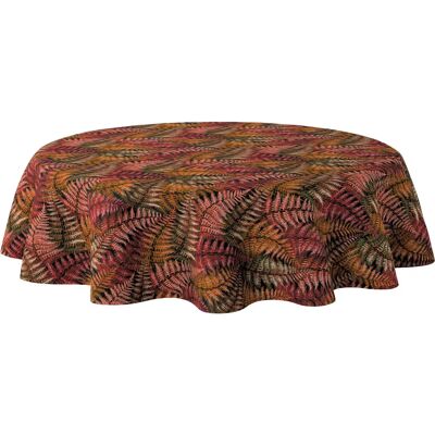 Dekoria - Obrus okrągły 130x130 - Bordowy - Obrus Dekoria - Obrus okrągły 130x130 - Bordowy - Obrus