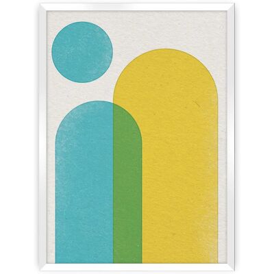 Dekoria - Abstract Shapes II - Farbe gelb - 50x70 cm - Poster Dekoria - Abstract Shapes II - Farbe gelb - 50x70 cm - Poster