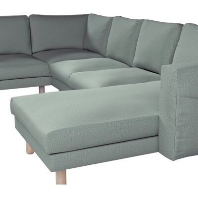 IKEA Norsborg 5-Sitzer mit Chaise - grüner Bezug IKEA Norsborg 5-Sitzer mit Chaise - grüner Bezug