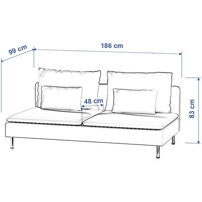 Dekoria - Söderhamn 3-Sitzer - beige Melange - 186x99x83 cm - Sofaüberwurf Dekoria - Söderhamn 3-Sitzer - beige Melange - 186x99x83 cm - Sofaüberwurf