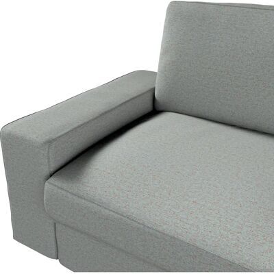 Dekoria - Kivik 3-Sitzer Sofaüberzug - blau meliert Dekoria - Kivik 3-Sitzer Sofaüberzug - blau meliert