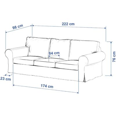 PIXBO - Ektorp - blau - 3-Sitzer - mit Stauraum - Sofa-Bezug PIXBO - Ektorp - blau - 3-Sitzer - mit Stauraum - Sofa-Bezug