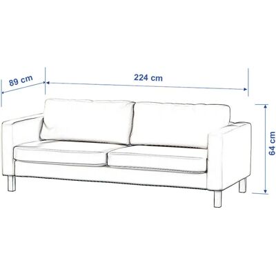 Dekoria Karlstad - beige - 224 x 89 x 64 cm - Sofabezug Dekoria Karlstad - beige - 224 x 89 x 64 cm - Sofabezug