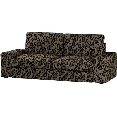 Dekoria Kivik 3-Sitzer beige-schwarz - Sofabezug Dekoria Kivik 3-Sitzer beige-schwarz - Sofabezug