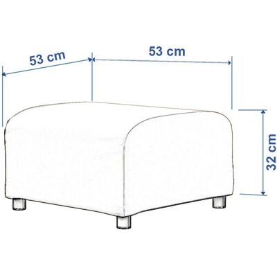 IKEA Klippan Fußhockerbezug 53x53x32 beige IKEA Klippan Fußhockerbezug 53x53x32 beige