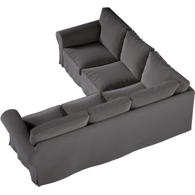 Dekoria - Ektorp Corner - Braunes Samt - Sofa-Bezug Dekoria - Ektorp Corner - Braunes Samt - Sofa-Bezug