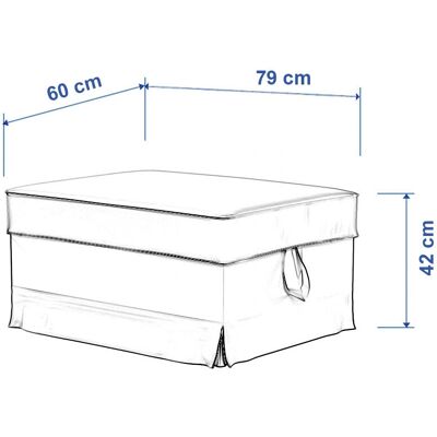 IKEA - Ektorp Bromma - Beige - Pokrowiec na podnóżek IKEA - Ektorp Bromma - Beige - Pokrowiec na podnóżek