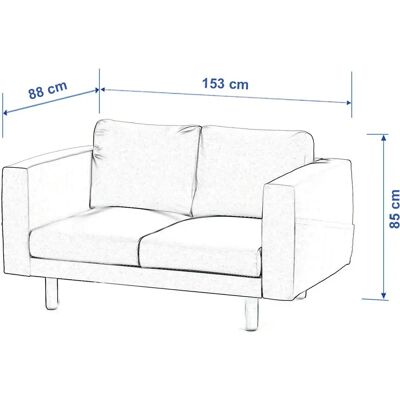 IKEA Norsborg 2-Sitzer beiger Sofaüberzug IKEA Norsborg 2-Sitzer beiger Sofaüberzug