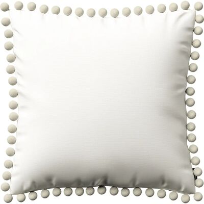 Futerał na poduszkę Daisy Ecru - 45x45 cm - Uroczy design z pomponami Futerał na poduszkę Daisy Ecru - 45x45 cm - Uroczy design z pomponami