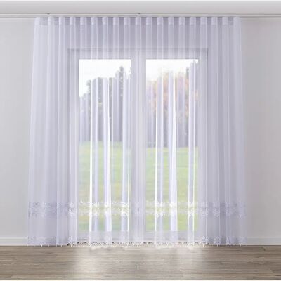 Dekoria - Firana na taśmie wave - Biała - Curtain Dekoria - Firana na taśmie wave - Biała - Curtain