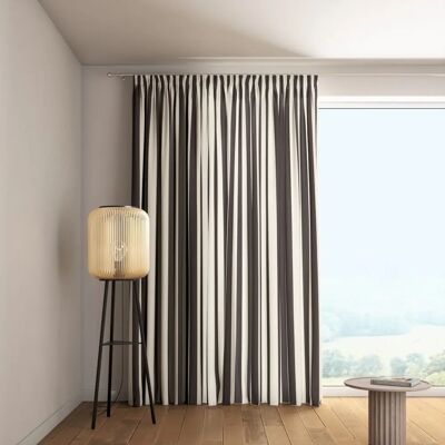 Dekoria - Zasłona na taśmie marszczącej - Czarny - 60 x 100 cm - Curtain Dekoria - Zasłona na taśmie marszczącej - Czarny - 60 x 100 cm - Curtain