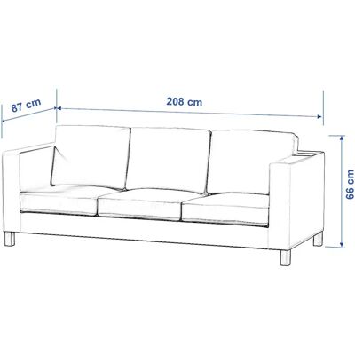 Dekoria - Karlanda - Niebieski - 208 x 87 x 66 cm - Pokrowiec na sofę Dekoria - Karlanda - Niebieski - 208 x 87 x 66 cm - Pokrowiec na sofę