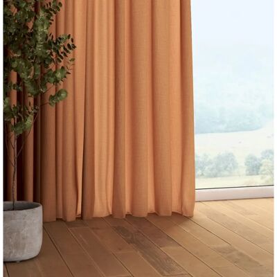 Dekoria - Zasłona marszcząca taśmą - orange - 60x100 cm - Curtain Dekoria - Zasłona marszcząca taśmą - orange - 60x100 cm - Curtain