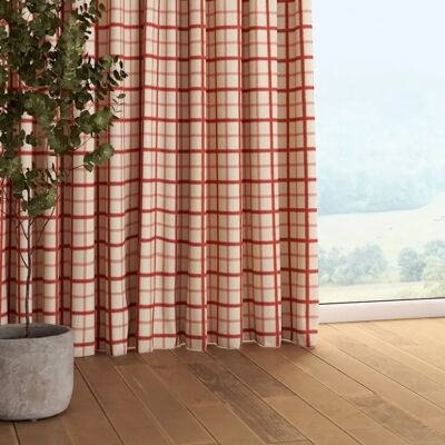 Dekoria Rote Vorhang mit Falten - 130 x 100 cm - Vorhang Dekoria Rote Vorhang mit Falten - 130 x 100 cm - Vorhang