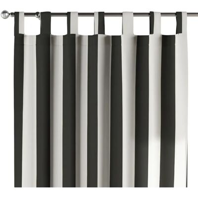 Dekoria Czarna i Biała Zasłona z Paseczkami - 130x100cm - Zasłona Dekoria Czarna i Biała Zasłona z Paseczkami - 130x100cm - Zasłona