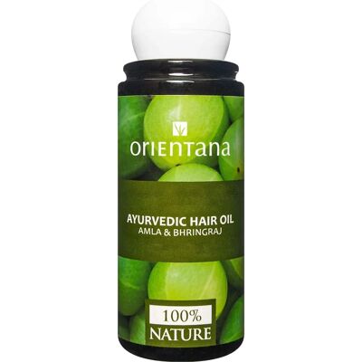 Huile capillaire ayurvédique Orientana - Nourrissante & Hydratante - Soin du cuir chevelu - Croissance des cheveux - 105ml - Huile capillaire - Publicité Huile capillaire ayurvédique Orientana - Nourrissante & Hydratante - Soin du cuir chevelu - Croissance des cheveux - 105ml - Huile capillaire - Publicité