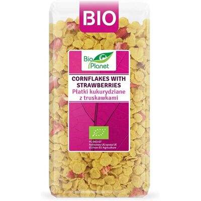 BIO PLANET - Erdbeer Cornflakes - Frühstücksflocken BIO PLANET - Erdbeer Cornflakes - Frühstücksflocken