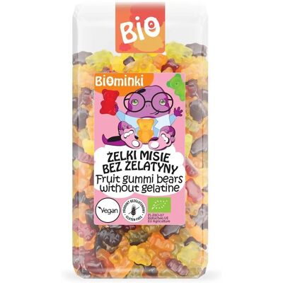 BIOMINKI Organiczne Żelki Misie - 400g - Bez Żelatyny BIOMINKI Organiczne Żelki Misie - 400g - Bez Żelatyny